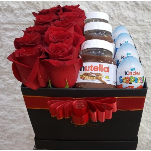 Box Roses, Nutella and Kinder Egg