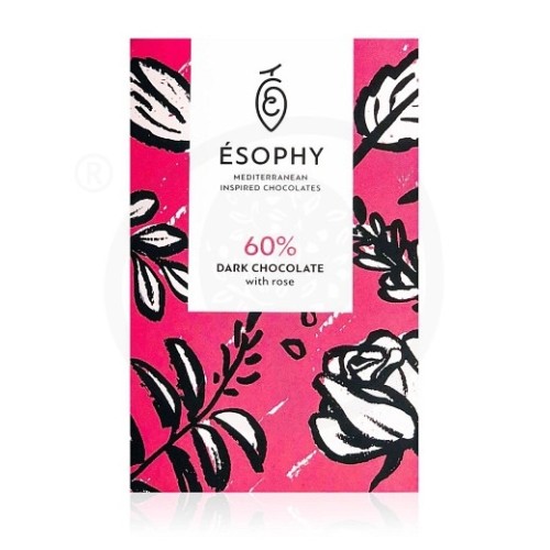 2 Dark chocolate with rose 