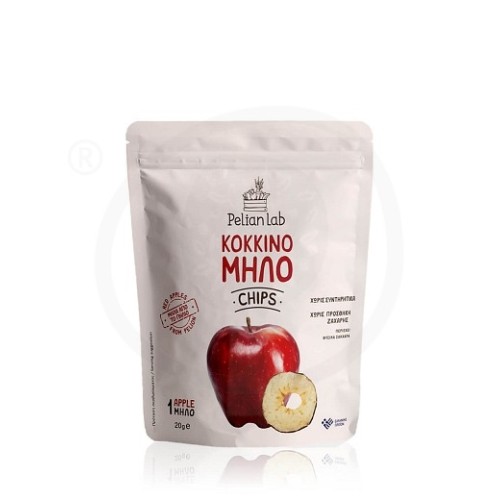 10 No added sugar red apple chips from Pelion 