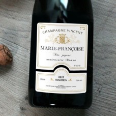 Personalized champagne bottle