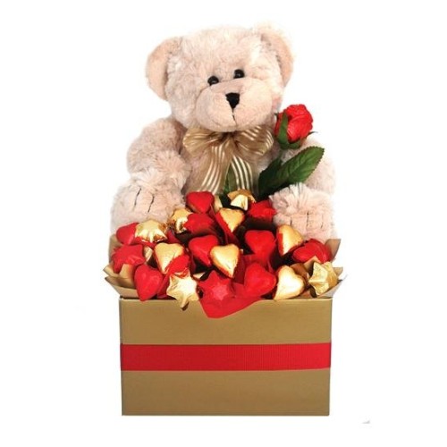 Loving Chocolate Bouquet and Bear (Small)