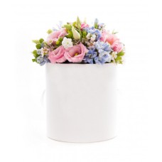 Rose Quartz And Serenity Blue Box Of Flowers
