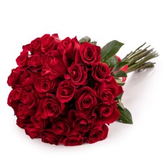 Bouquet with red touch roses (Deluxe)