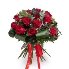 Bouquets with red roses (Deluxe)