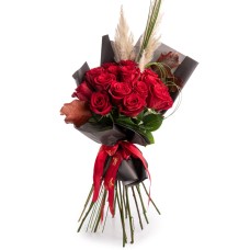 Bouquet of red roses Fall in Love (Deluxe)
