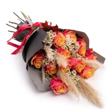 Bouquet Autumn orange roses (Standard)