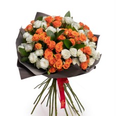 Bouquet of colored roses My special one (Deluxe)