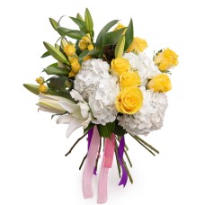 White and yellow flowers - sun rays (Deluxe)