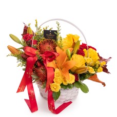 Autumn flower arrangement (Deluxe)