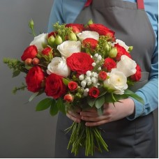 Red & White Florist Choice (Regular)