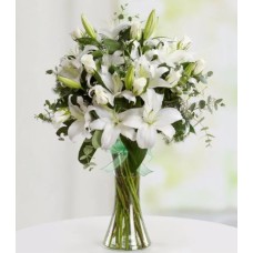White Lilies and Roses - Elegant Touch
