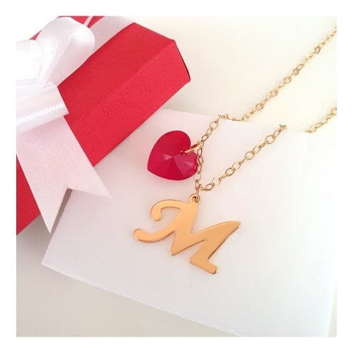 Love Necklace With Swarovski Crystal