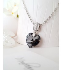 Swarovski Premium Night Heart Necklace