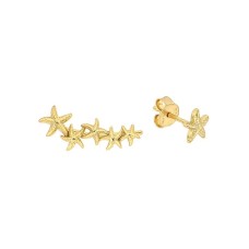 Asymmetric Earrings Starfish Silver .925