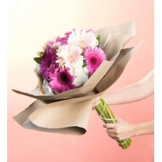 Bouquete Of Gerberas And Chrysanthemums