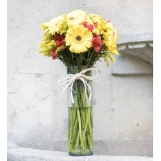 Gerberas amarillas y astromelias