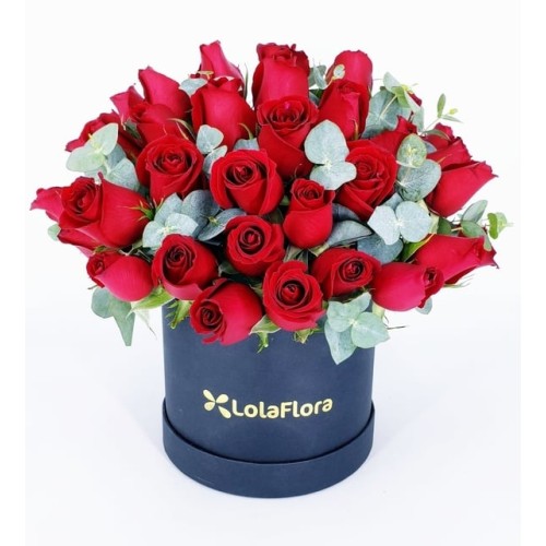 50 Red Roses In A Box