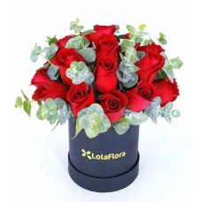 24 Red Roses In A Box
