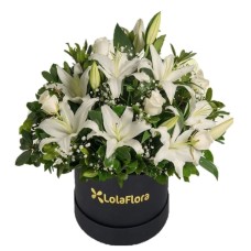 Boxed Lilies And Roses
