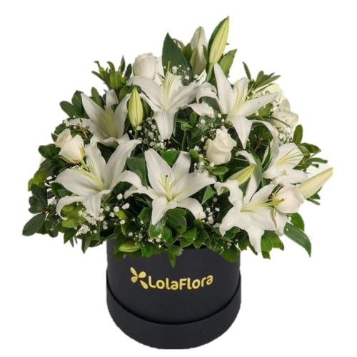 Boxed Lilies And Roses