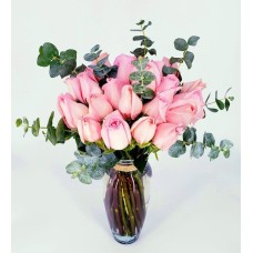 24 Pink Roses