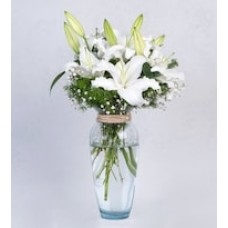 Detail of White Lilies