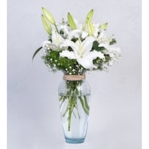 Detail of White Lilies
