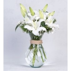 Arrangement of White Lilies