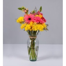 Detail of Pink Gerberas, Daisies and Puppies