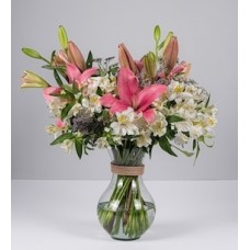 Lily Rosa and Astromelia arrangement