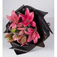Bouquet of Pink Lilies