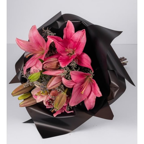 Bouquet of Pink Lilies