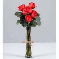 6 Orange Roses
