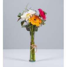 Spring Gerberas in Violetero