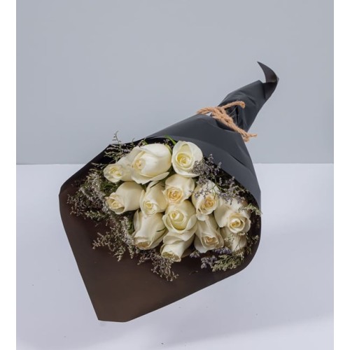 Bouquet 12 White Roses