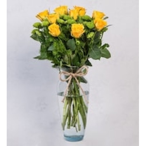 Detail of Yellow Roses with Yokos