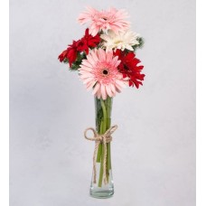 Gerberas Of Love In Thin Vase