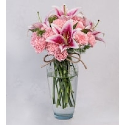 Pink Carnations and Pink Lilys