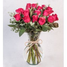 Arrangement Of 16 Topaz Roses