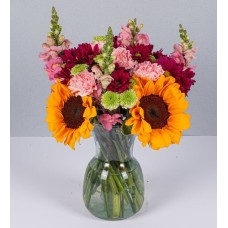 Autumn Detail With Sunflowers