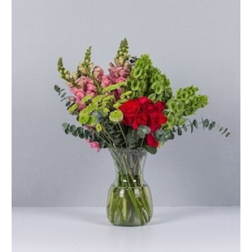 Arrangement of Roses, Yokos and Dogs