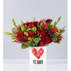 Pot Red Details With Love Sticker