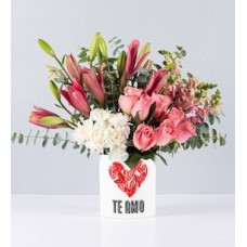 Pot of Pink Tones With Love Sticker
