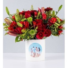 Pot Red Details With Personalized Sticker
