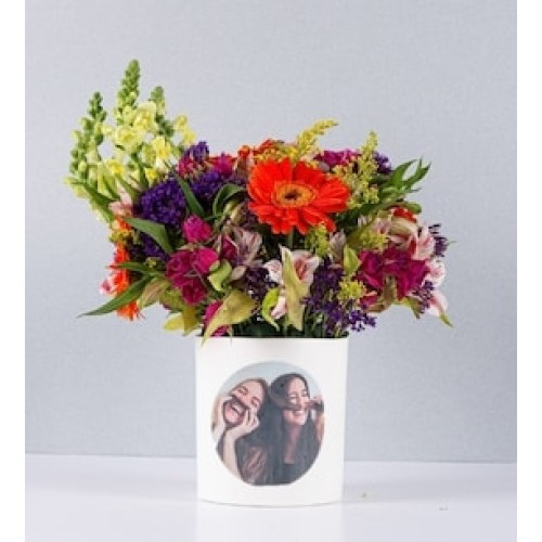 Colorful Mix Pot With Personalized Sticker
