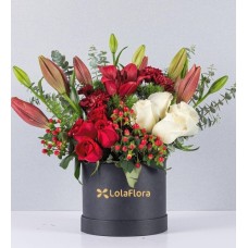 Supreme Box Lily Pink And Roses