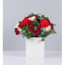 Flowerpot Daisies Wine Roses