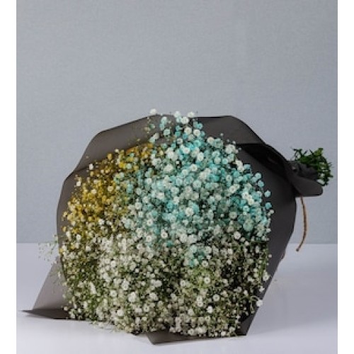 Blue, Yellow and White Gypsum Bouquet