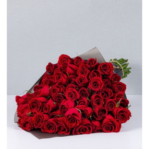 Bouquet of 50 Red Roses