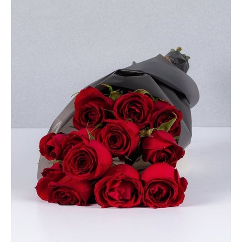 Bouquet of 12 Red Roses